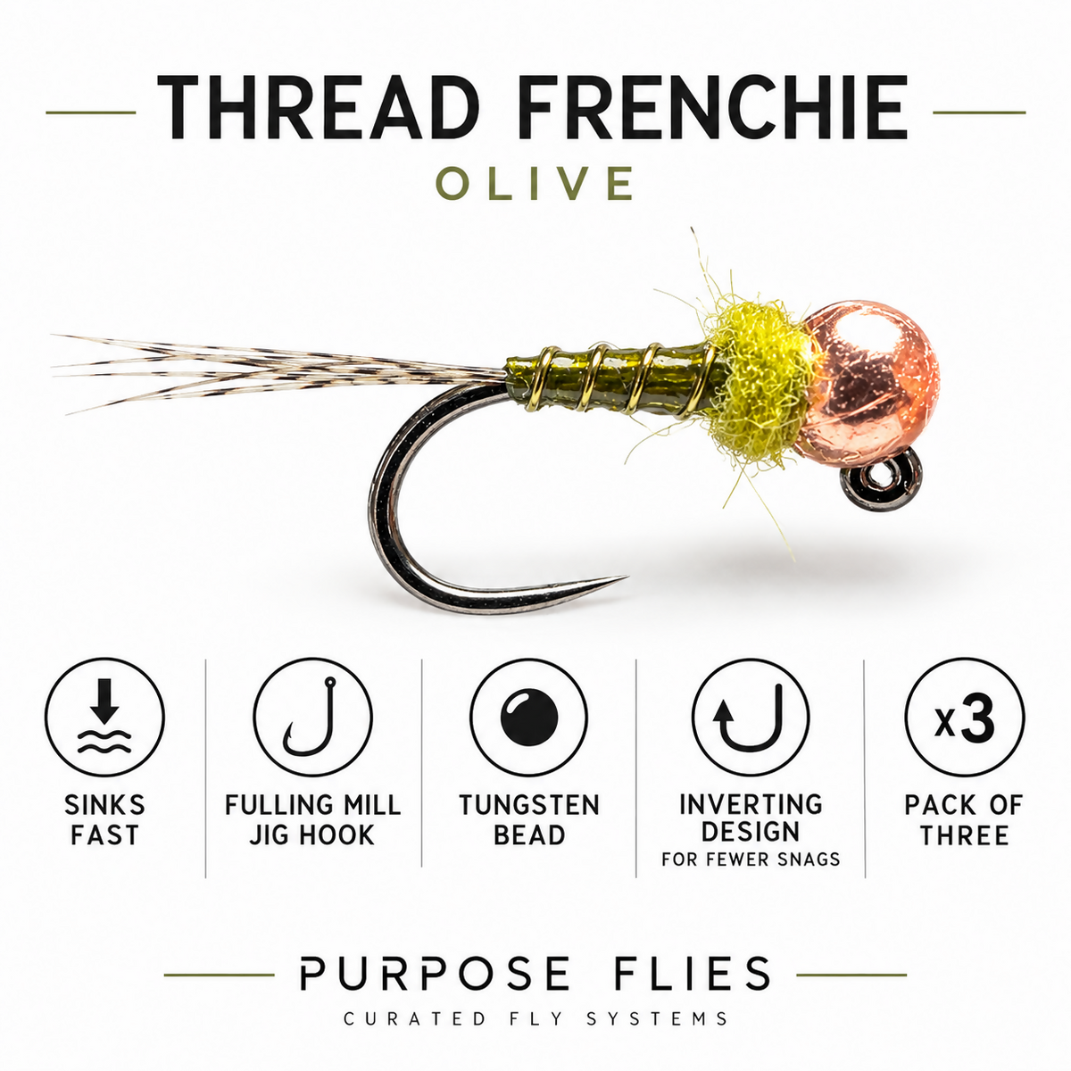 Thread Frenchie Olive