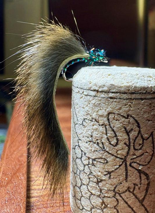 Burnt French Fry mini leech Sculpin Olive